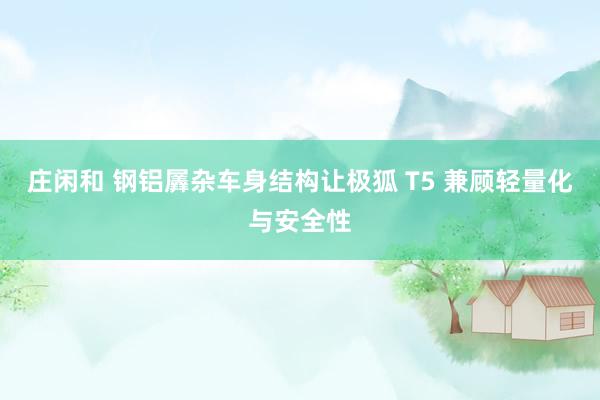 庄闲和 钢铝羼杂车身结构让极狐 T5 兼顾轻量化与安全性